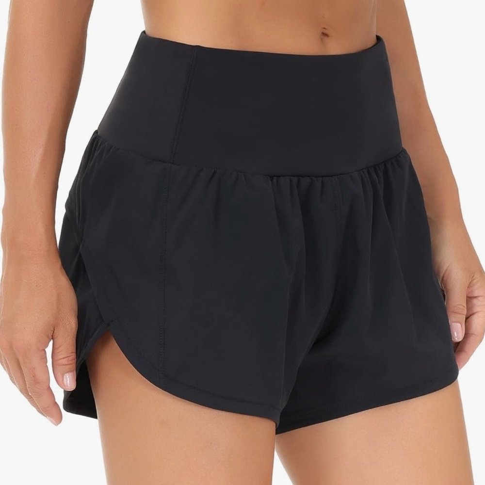 Women's Athletic Black Shorts